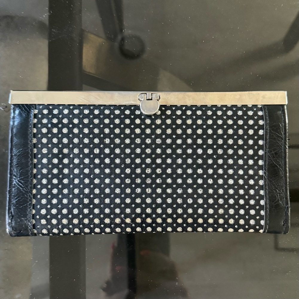 Elegant Black and Silver Women's Wallet